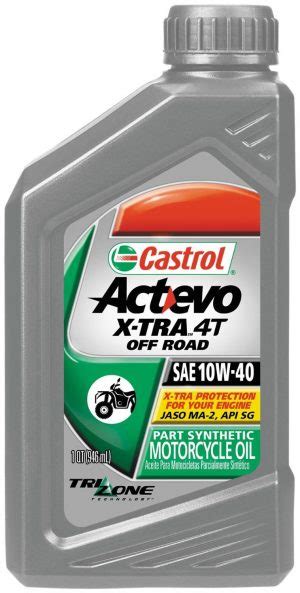 Castrol Actevo X Tra 10W 40 Semi Sintético 4T 1Q JM Lubricentro