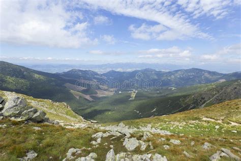 Colorful View On The Summer Slovakia Mountains Low Tatras Stock Photo