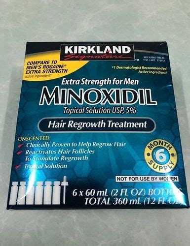 Kirkland Signature Minoxidil 5 Extra Strength Hair Loss Regrowth