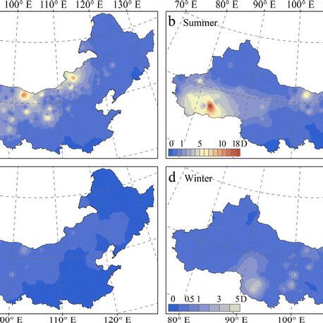 The Spatial Distribution Of Days Of Particulate Pollution Dpp In