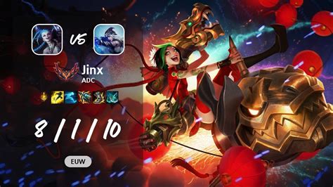 Jinx Adc Vs Ashe Euw Grandmaster Patch Youtube