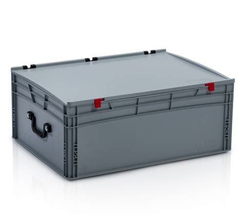 Euro Container With Lid Handle On The Short Side Tba