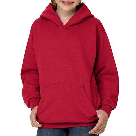 Hanes Youth 78 Oz Comfortblend Ecosmart 5050 Pullover Hood Deep Red Xs Pack Of 3