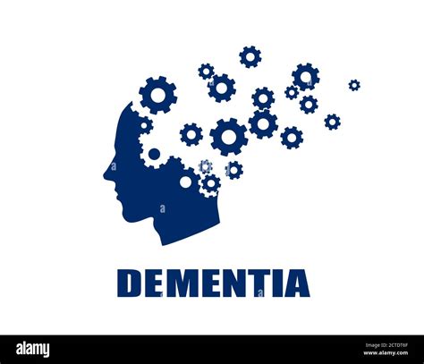 Memory Loss Due To Dementia Or Alzheimers Disease Vector Shape Of A