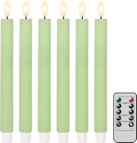 Amazon Eldnacele Real Wax Led Flameless Taper Candles With Remote