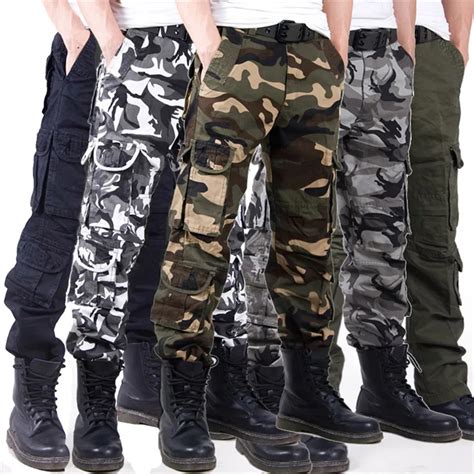 Pantalones Cargo De Camuflaje Para Hombre Pantal N T Ctico Informal