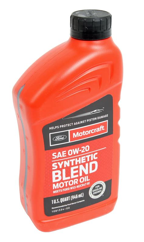 Motorcraft Sae W Synthetic Blend Motor Oil Xo W Q Sp Off