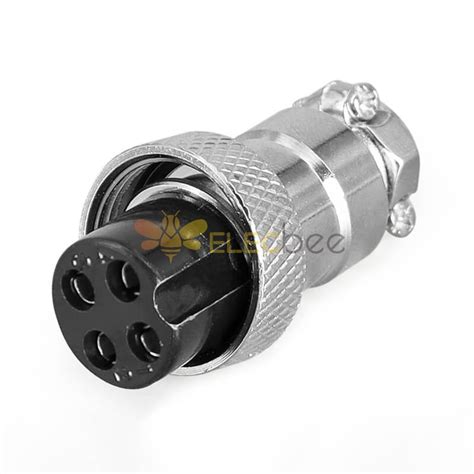 GX16 Aviation connector Male and Female (one Pair) 4pin StraightPanel ...