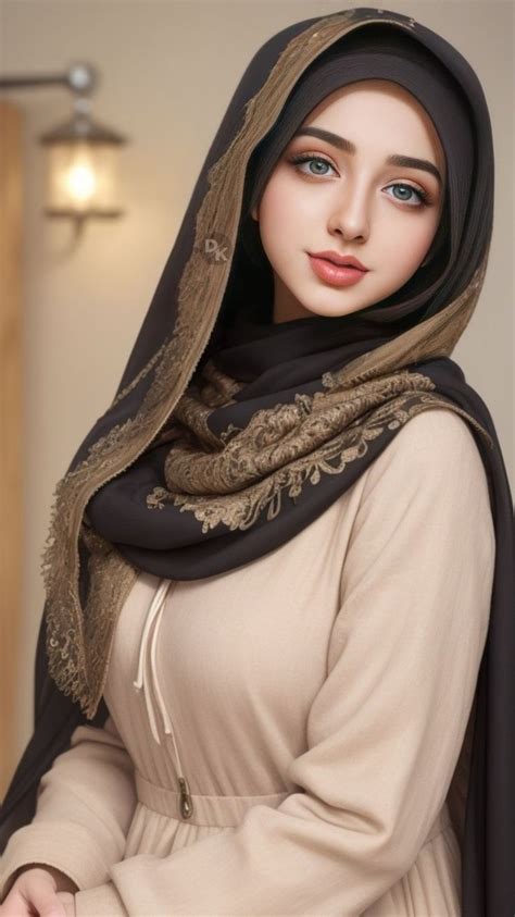 Hijab Muslims Beautiful Girl Fashion Model AI Hijab Muslims Dress