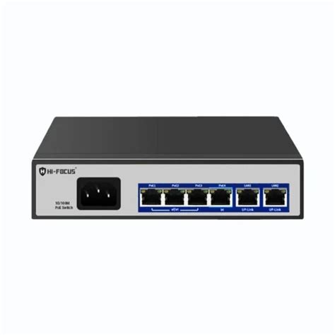 4 Port Poe Switches Hi Focus Hf Si04 60w Dvr Lan Capable Black And Grey At Rs 25000 Piece In