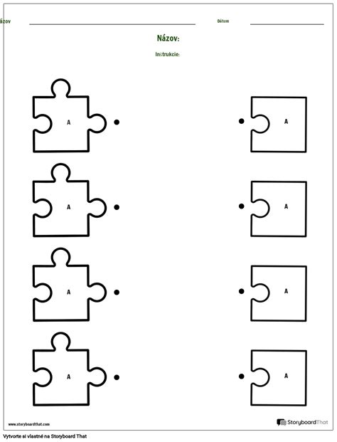 Abl Na Zhodn Ho Typu Puzzle Storyboard Od Sk Examples