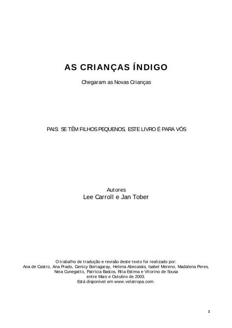 PDF As Crianças Índigo api ning comapi ning files