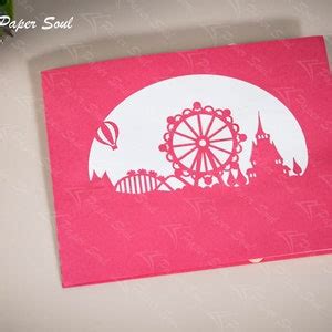 Ferris Wheel Pop Up Card Template Paper Cutting Svg D Card Svg Pop Up