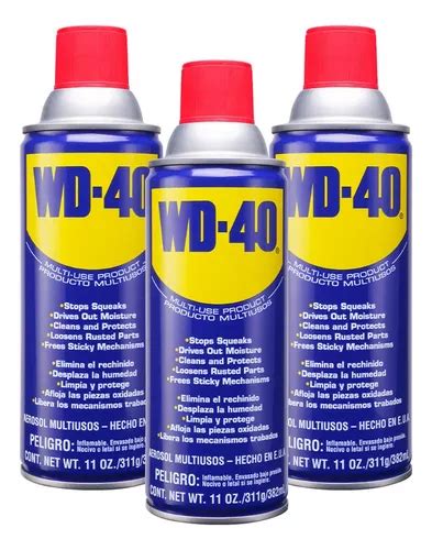 Lubricante Multiusos Wd 40 11 Oz 3 Piezas Meses Sin Intereses