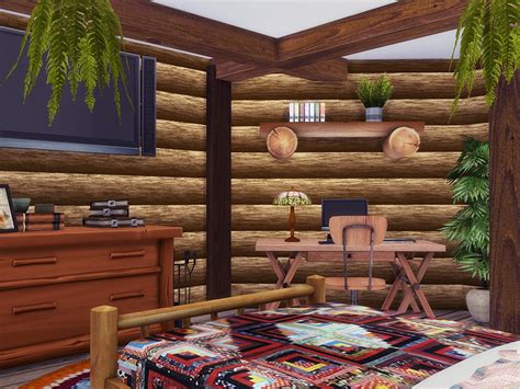 The Sims Resource Wooden Cabin