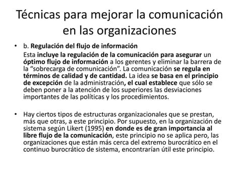 Tecnicas Para A Comunicacion En Organizaciones Ppt Descarga Gratuita