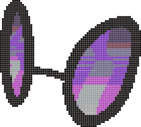 Vinyl Scratch Glasses Pixel Template By Shadowmarkreturns On Deviantart