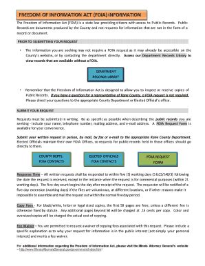 Fillable Online FREEDOM OF INFORMATION ACT FOIA INFORMATION Fax Email