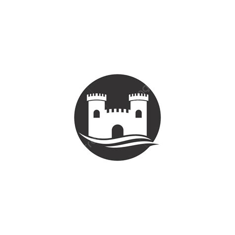 Castle Logo Vector Icon Illustration Fort Logo Company Vector Fort