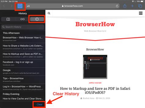 How To Clear History Cookies And Cache From Safari Ios Ipados