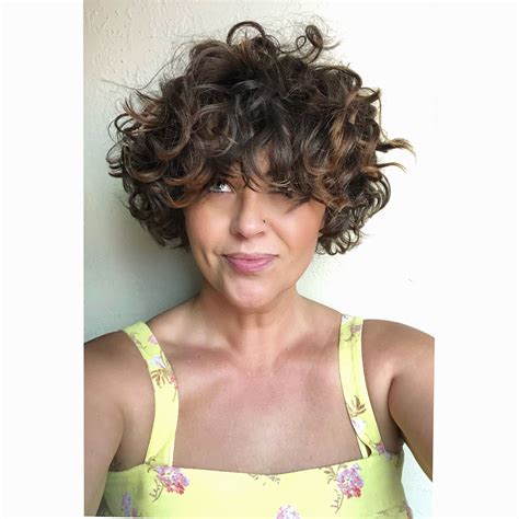 Stunning Curly Pixie With Natural Makeup