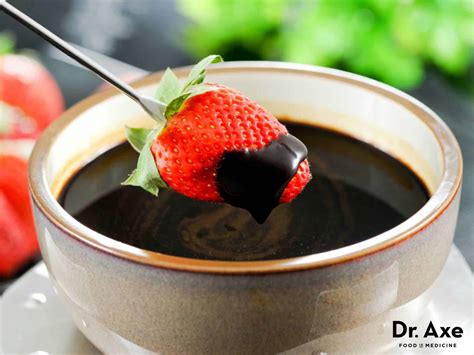 Dark Chocolate Fondue Recipe - Dr. Axe