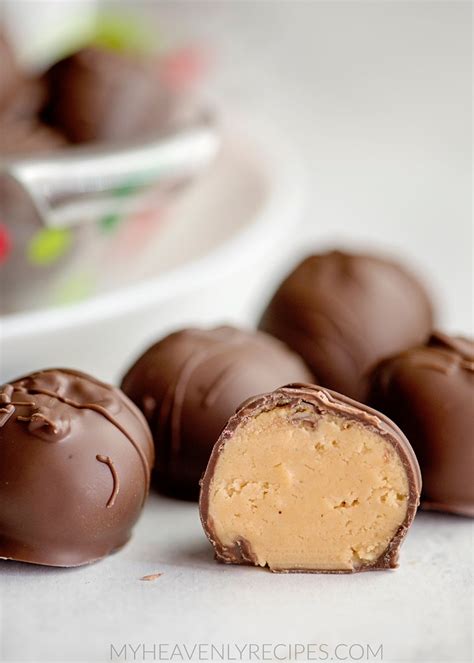 4 Ingredient Peanut Butter Balls Recipe My Heavenly Recipes