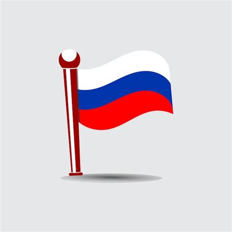 Premium Vector | Russia flag vector design