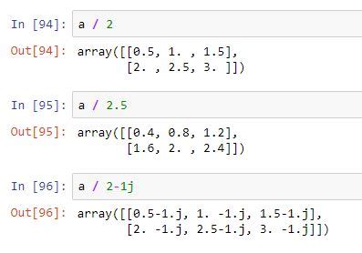 Operaciones Entre Arrays Y Escalares Interactive Chaos