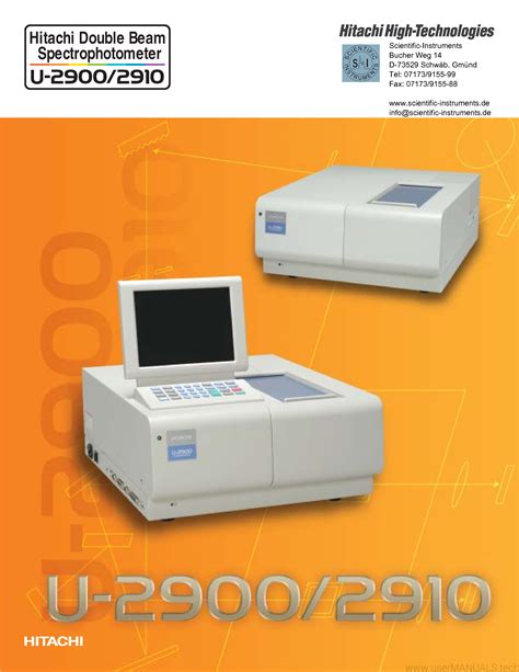 Hitachi U 2000 Owners Manual