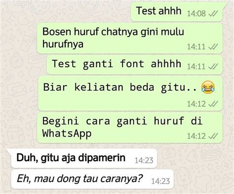 Cara Mengubah Jenis Huruf Di WhatsApp Tanpa Root SitemPedia