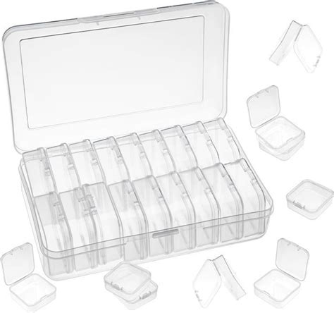 19 Boite Rangement Plastique 1 Grande Bote De Plastique Rectangulaires