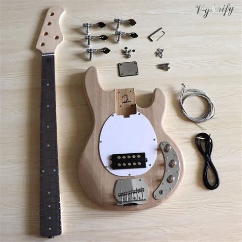 Diy Bass Kit 5 String Left Handed Diy Project Electric Guitar 5 String Bass Sr Ibanez Style