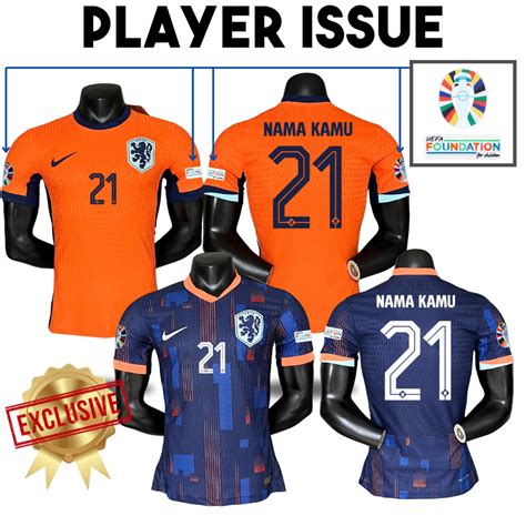 Jual PLAYER ISSUE Jersey Belanda Euro 2024 Home Away Baju Sepak Bola