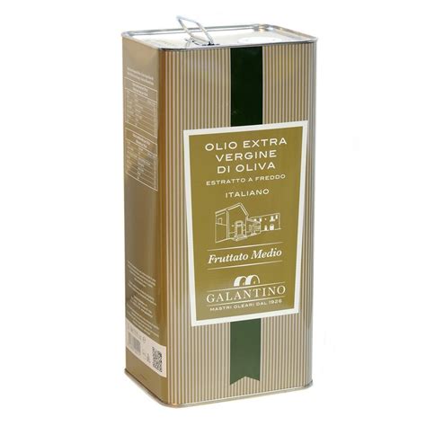 Latta 5 Lt Olio Extra Vergine Di Oliva Fruttato Medio Galantino Puglia