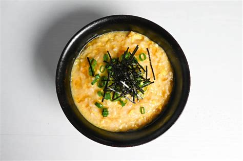 Easy Okayu With Egg Japanese Rice Porridge Sudachi Recipes