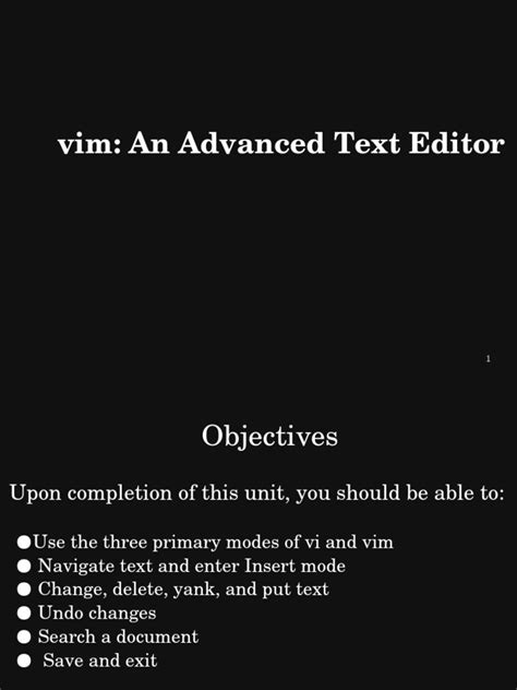 An Advanced Guide To The Powerful Vim Text Editor Pdf System