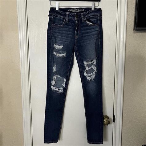 American Eagle Super Stretch Low Ride Jeans Depop