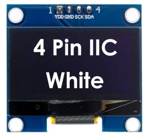 Modulo Display Lcd Oled Bianco Iic I C X V Arduino