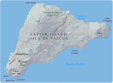 Mapa da Ilha da Páscoa