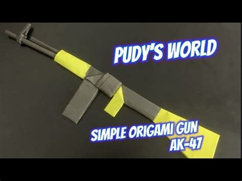 Simple Origami Gun AK 47 YouTube