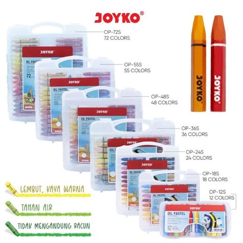 Jual Crayon Joyko Dan Pascola Isi Warna Krayon Oil Pastel Shopee