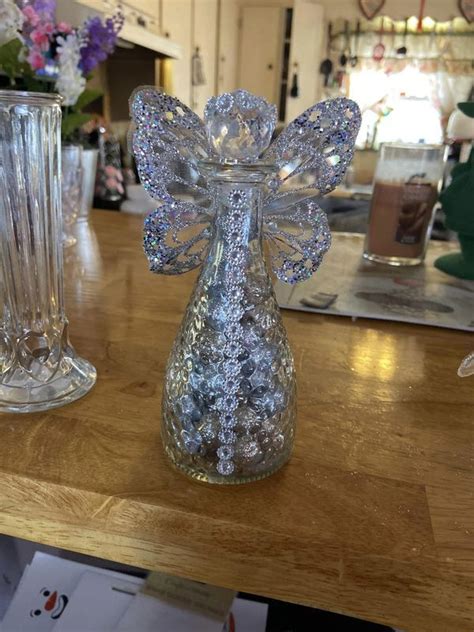 Dollar Tree Fanatics Crafts Decor Glass Angel Dollar Store DIY