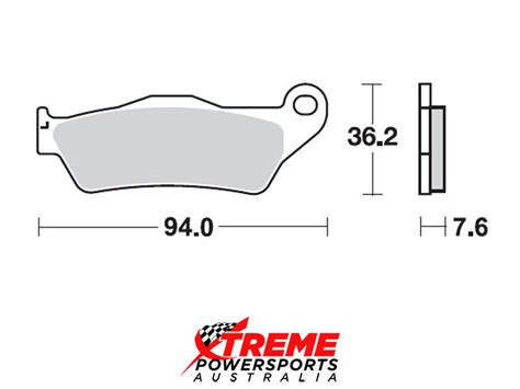 Motor Tech Ktm 625 Smc 2005 2006 Semi Metallic Front Brake Pads Ebay