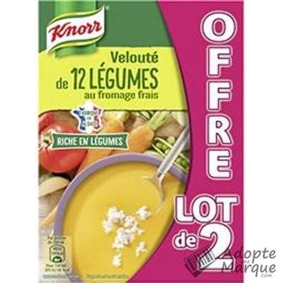 Knorr Les Potages Liquides Velout De L Gumes Au Fromage Frais Les