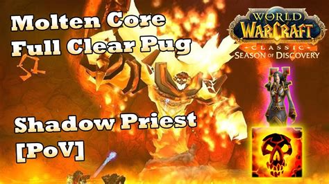 Molten Core Raid Shadow Priest Pov Phase Wow Sod Youtube