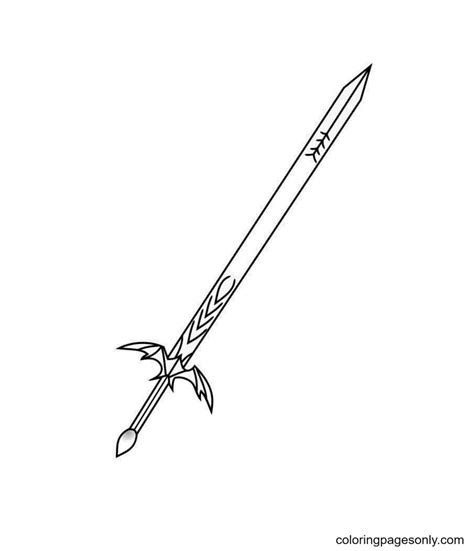 63 Sword Coloring Pages