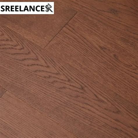 Veneer Engineered Spc Flooring In Regular Oak Brown Color