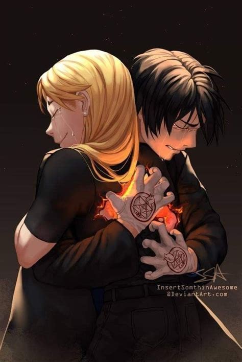 Roy Mustang E Riza Hawkeye Fanart Fullmetal Alchemist Brotherhood