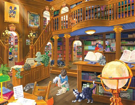 The Library Jigsaw Puzzle PuzzleWarehouse